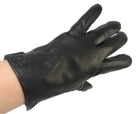 Rękawiczki Męskie PolskaGalanteria Ocieplane Ze Skóry Renifera Rozmiar 11 1/2 GŁADKIE CZARNE