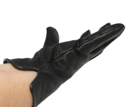 Rękawiczki Męskie PolskaGalanteria Ocieplane Ze Skóry Renifera Rozmiar 11 1/2 GŁADKIE CZARNE