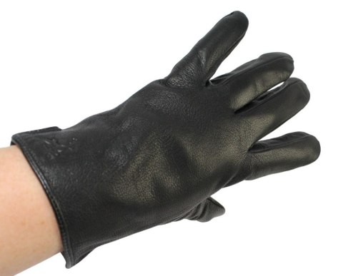 Rękawiczki Męskie PolskaGalanteria Ocieplane Ze Skóry Renifera Rozmiar 12 1/2 GŁADKIE CZARNE