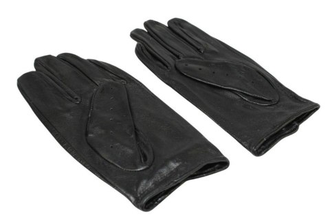 Rękawiczki Skórzane Samochodowe Z wycięciami PolskaGalanteria Ze Skóry Cielęcej Rozmiar 11 CZARNE