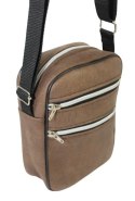 Skórzana Torba Męska Średnia Pionowa BRĄZOWA Antoszczyk (PL) 20 x 16 x 5 [cm]
