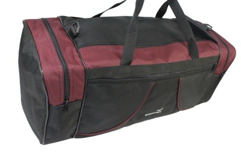 Torba Podróżna Średnia CONVEY (PL) CZARNO-BORDOWA 62 x 24 x 24 [cm]
