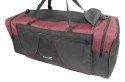 Torba Podróżna Średnia CONVEY (PL) CZARNO-BORDOWA 62 x 24 x 24 [cm]