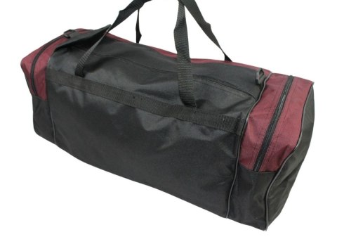Torba Podróżna Średnia CONVEY (PL) CZARNO-BORDOWA 62 x 24 x 24 [cm]