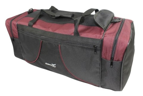 Torba Podróżna Średnia CONVEY (PL) CZARNO-BORDOWA 62 x 24 x 24 [cm]