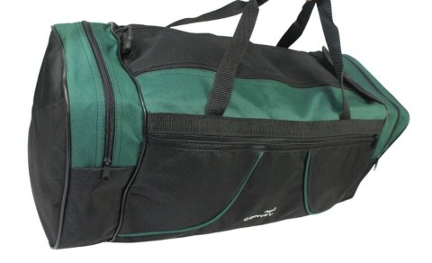 Torba Podróżna Średnia CONVEY (PL) CZARNO CIEMNO ZIELONA 62 x 24 x 24 [cm]