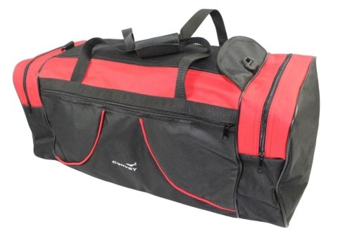 Torba Podróżna Średnia CONVEY (PL) CZARNO-CZERWONA 62 x 24 x 24 [cm]
