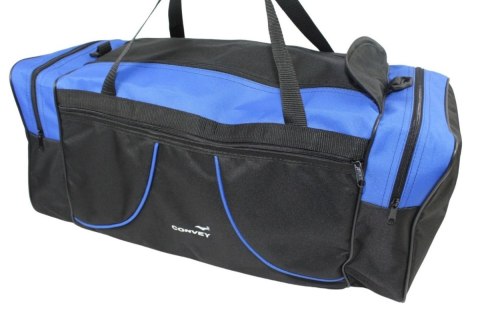 Torba Podróżna Średnia CONVEY (PL) CZARNO NIEBIESKA 62 x 24 x 24 [cm]
