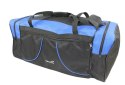 Torba Podróżna Średnia CONVEY (PL) CZARNO NIEBIESKA 62 x 24 x 24 [cm]