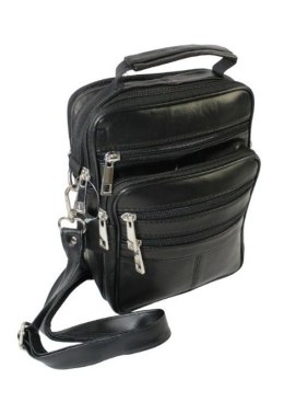 Torba męska skórzana CONVEY (PL) 8697 Pionowa Czarna 23 x 17 x 8 [cm]
