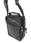Torba męska skórzana CONVEY (PL) 8697 Pionowa Czarna 23 x 17 x 8 [cm]