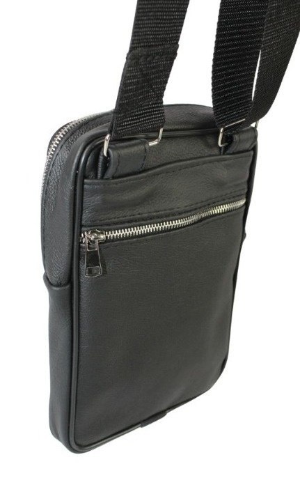 Torba męska skórzana GRETOS MAROUS  (PL) Pionowa CZARNY 25 x 16 x 4 [cm]