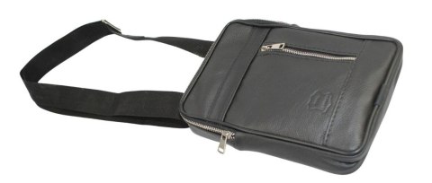 Torba męska skórzana GRETOS MAROUS  (PL) Pionowa CZARNY 25 x 16 x 4 [cm]