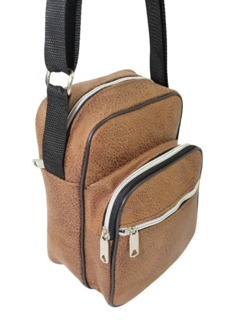 Torba/Saszetka Średnia Na Ramię WACEK MAŁY Antoszczyk (PL) Pionowa DeLuxe BRĄZOWA 22 x 15,5 x 10 [cm]