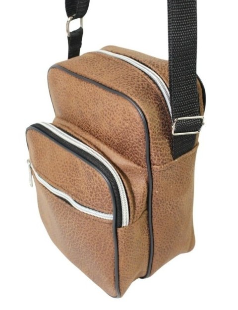 Torba/Saszetka Średnia Na Ramię WACEK MAŁY Antoszczyk (PL) Pionowa DeLuxe BRĄZOWA 22 x 15,5 x 10 [cm]