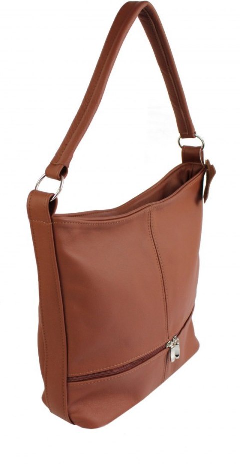 Torebka Skórzana MAGRE (PL) AŚKA Skóra Naturalna JASNO BRĄZOWA