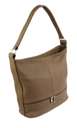 Torebka Skórzana MAGRE (PL) AŚKA Skóra Naturalna MLECZNA CZEKOLADA