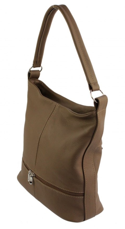 Torebka Skórzana MAGRE (PL) AŚKA Skóra Naturalna MLECZNA CZEKOLADA