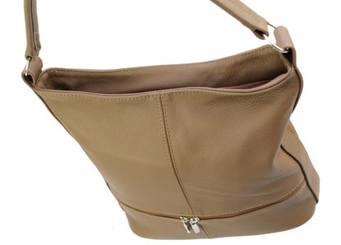 Torebka Skórzana MAGRE (PL) AŚKA Skóra Naturalna MLECZNA CZEKOLADA