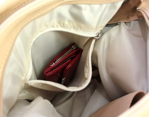 Torebka Skórzana MAGRE (PL) AŚKA Skóra Naturalna MLECZNA CZEKOLADA