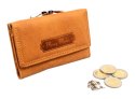 Portfel Damski Skórzany MONEY MAKER Skóra Licowa Klamra 12 cm MM5286