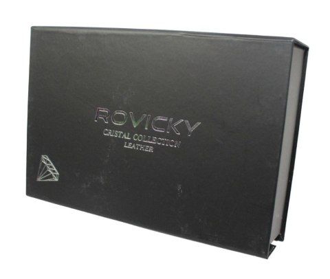 Portfel Damski Skórzany Rovicky (PL) Średni Klamra Z Klapką Wewnątrz Skóra Naturalna CPR 007 CZERWONY 15,5 x 9,5 x 3 [cm]