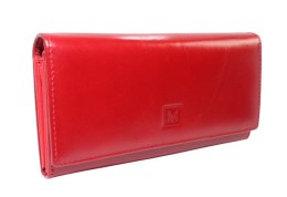 Portfel Damski Skórzany VERMARI Na Klamrę Z Dodatkową Kieszonką Na Nap Wewnątrz Skóra Naturalna 64003 16,5 x 9,5 x 3 [cm]