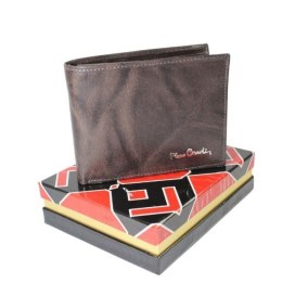 Portfel Męski PIERRE CARDIN Skóra Licowa Duży Poziomy Bez Zapięcia Jedno Skrzydełko 18063 ,,MOZAJKA,, 12 x 9,5 x 2,5 [cm]