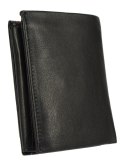 Portfel Męski Skórzany PIERRE CARDIN Skóra Licowa Duży Pionowy Bez Zapięcia Dwa Skrzydełka Z Zapinką Wewnątrz RFID TILAK 09 326
