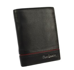 Portfel Męski Skórzany PIERRE CARDIN Skóra Licowa Duży Pionowy Bez Zapięcia Dwa Skrzydełka Z Zapinką Wewnątrz RFID TILAK15-326