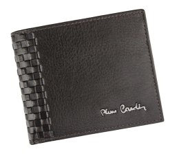 Portfel Męski Skórzany PIERRE CARDIN Skóra Licowa Średni Poziomy Bez Zapięcia Z Ozdobnym Elementem 8824 11 x 9 x 2,5 [cm]