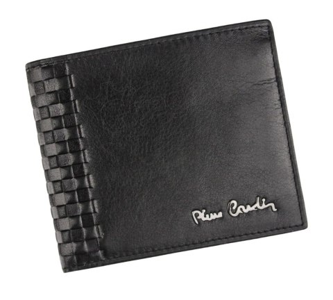 Portfel Męski Skórzany PIERRE CARDIN Skóra Licowa Średni Poziomy Bez Zapięcia Z Ozdobnym Elementem 8824 11 x 9 x 2,5 [cm]