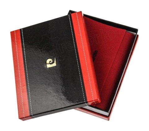 Portfel Męski Skórzany PIERRE CARDIN Skóra Licowa Średni Poziomy Bez Zapięcia Z Ozdobnym Elementem 8824 11 x 9 x 2,5 [cm]