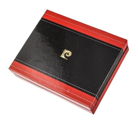 Portfel Męski Skórzany PIERRE CARDIN Skóra Licowa Średni Poziomy Bez Zapięcia Z Ozdobnym Elementem 8824 11 x 9 x 2,5 [cm]