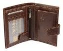 Portfel Męski Skórzany ROVICKY Skóra Licowa Duży Pionowy Z Zapięciem N62L-RVT