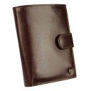 Portfel Męski Skórzany ROVICKY Skóra Licowa Duży Pionowy Z Zapięciem N62L-RVT