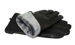 Rękawiczki Męskie PolskaGalanteria Ocieplane Ze Skóry Renifera Rozmiar 10 1/2 ELEGANCKIE PRZESZYCIE CZARNE