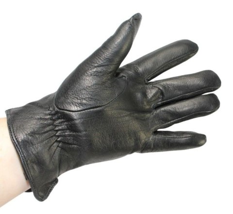 Rękawiczki Męskie PolskaGalanteria Ocieplane Ze Skóry Renifera Rozmiar 10 1/2 ELEGANCKIE PRZESZYCIE CZARNE