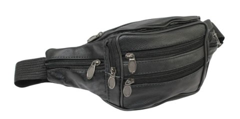 Saszetka Na Pas Biodrówka Nerka Polska Galanteria (PL) SKÓRA WŁOSKA CZARNA 24 x 16 x 9 [cm]