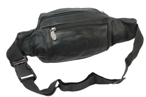 Saszetka Na Pas Biodrówka Nerka Polska Galanteria (PL) SKÓRA WŁOSKA CZARNA 24 x 16 x 9 [cm]