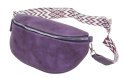 Saszetka Na Pas Biodrówka Nerka Średnia Jennifer Jones FIOLETOWA 3150 26 x 14 x 6 [cm] 