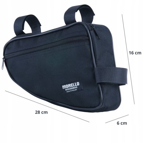 Saszetka Sakwa Rowerowa Podwójna Materiałowa Wododporna CONVEY (PL) 32cm x 26cm x 10cm