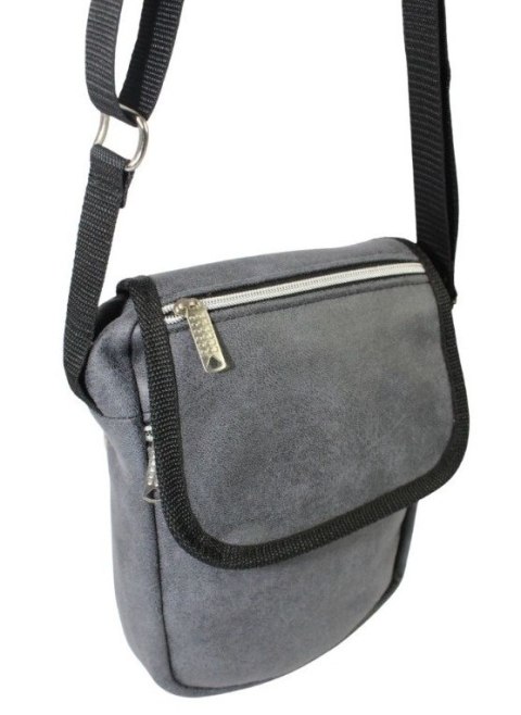 Skórzana Torba Męska Skóra Naturalna Antoszczyk (PL) DeLuxe Z Klapką GRAFIOTOWA 26 x 20 x 5 [cm]