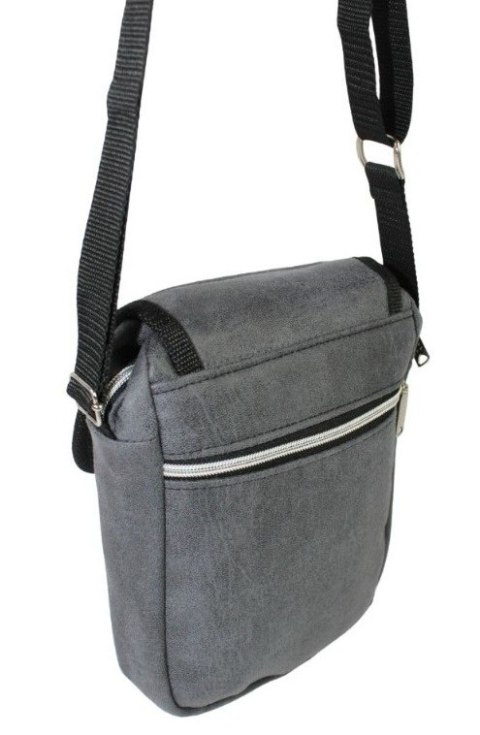 Skórzana Torba Męska Skóra Naturalna Antoszczyk (PL) DeLuxe Z Klapką GRAFIOTOWA 26 x 20 x 5 [cm]