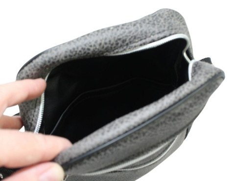 Skórzana Torba Męska Średnia Pionowa GRAFITOWA Antoszczyk (PL) 20 x 16 x 5 [cm]