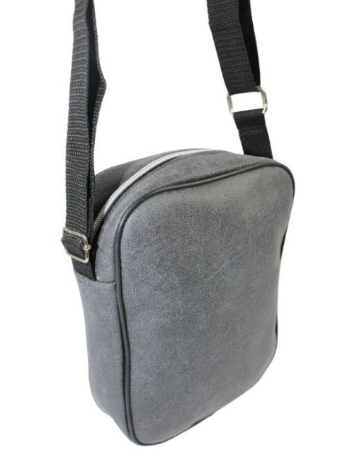 Skórzana Torba Męska Średnia Pionowa GRAFITOWA Antoszczyk (PL) 20 x 16 x 5 [cm]