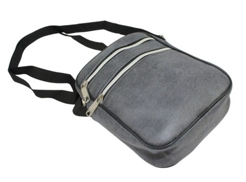 Skórzana Torba Męska Średnia Pionowa GRAFITOWA Antoszczyk (PL) 20 x 16 x 5 [cm]