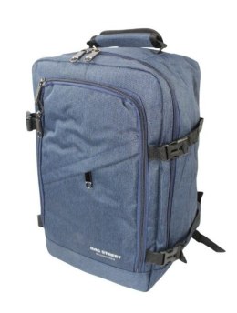 Solidny Plecak Bag Street ''DE LUXE'' Średni Plecak Rekreacyjny Rowerowy BS4107 GRANATOWY 40 x 26 x 19 [cm]