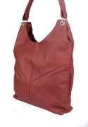 Torebka Skórzana MAGRE (PL) AGNIESZKA Skóra Naturalna BORDOWY