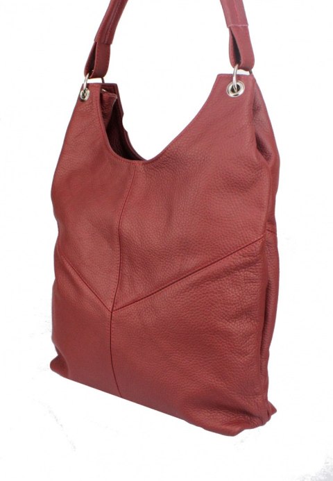 Torebka Skórzana MAGRE (PL) AGNIESZKA Skóra Naturalna BORDOWY